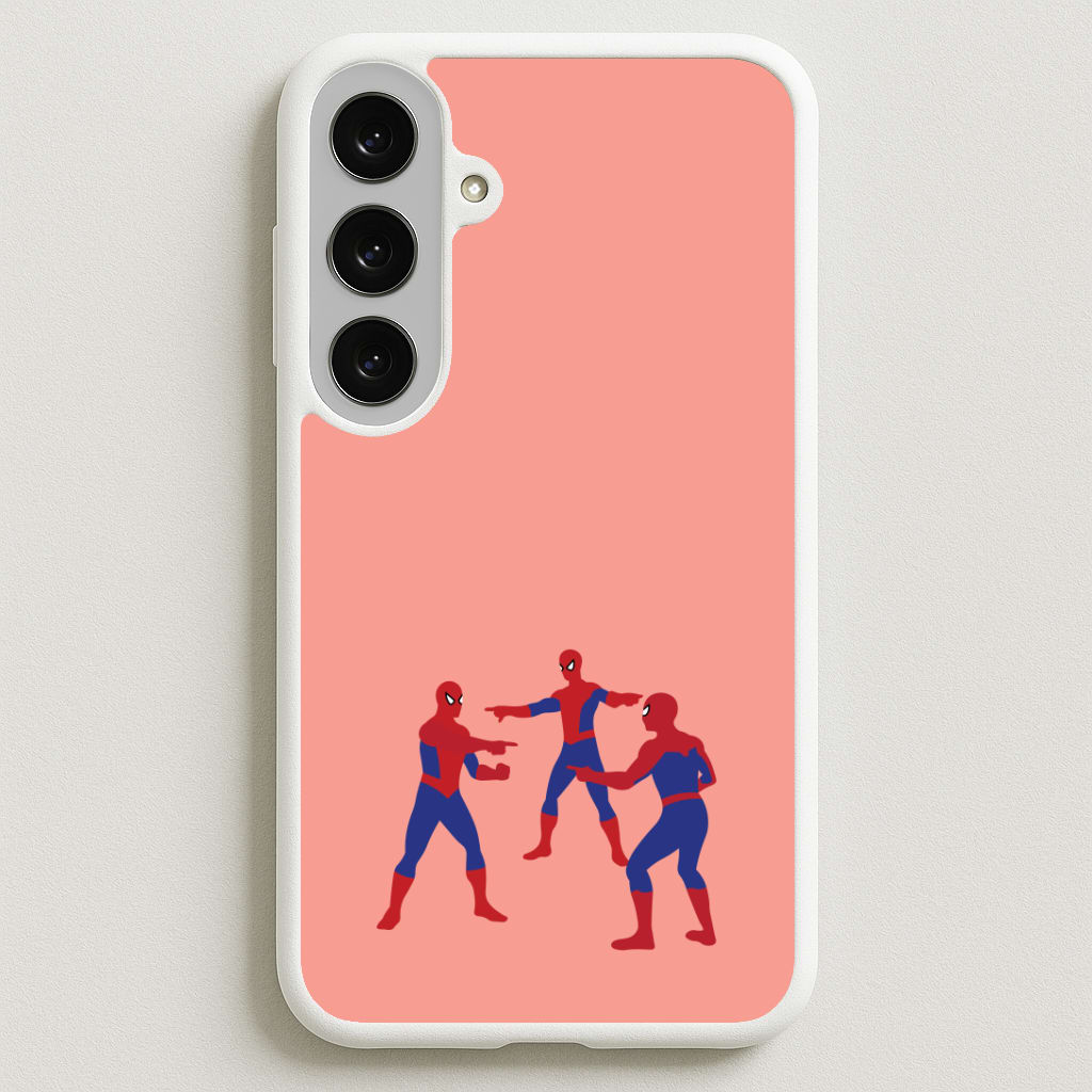 Spider Hero Pointing Meme Phone Case for Galaxy S25FE