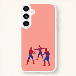 Spider Hero Pointing Meme Phone Case for Galaxy S26 Plus