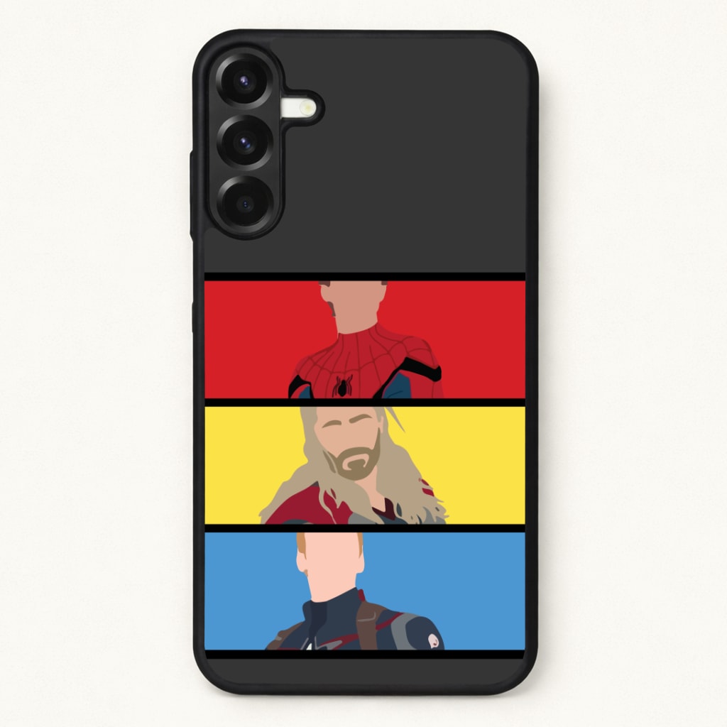 Superhero Team Red, Yellow And Blue Phone Case for Galaxy A37