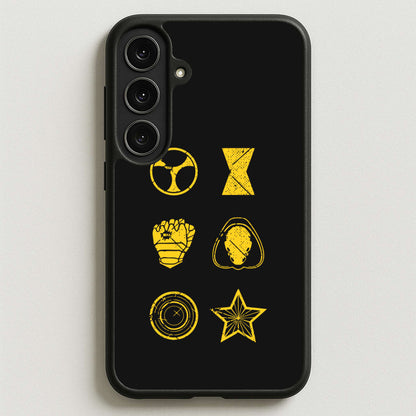 Antihero Symbols Phone Case for Galaxy S25FE