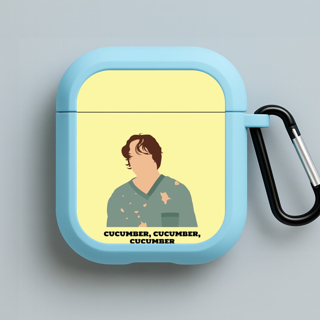 Cucumber, Cucumber, Cucumber Blue AirPods Case