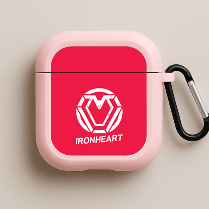 Metal Heart Symbol Pink AirPods Case