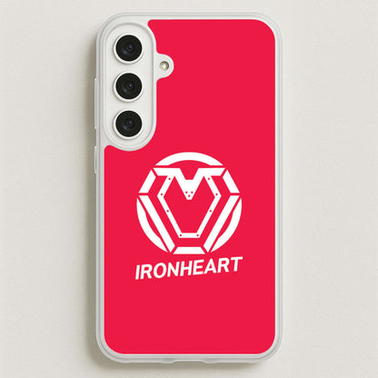 Metal Heart Symbol Phone Case for Galaxy S25FE