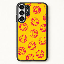 Metal Heart Pattern Phone Case for Galaxy S26 Ultra