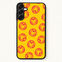 Metal Heart Pattern Phone Case for Galaxy A37