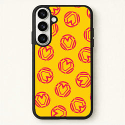 Metal Heart Pattern Phone Case for Galaxy S26 Plus