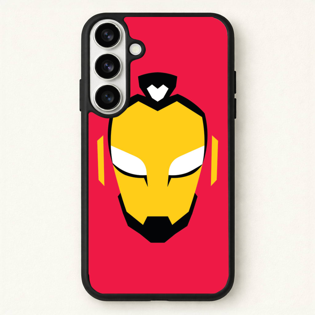 Metal Heart Hero Face Phone Case for Galaxy S26