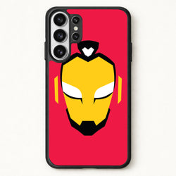 Metal Heart Hero Face Phone Case for Galaxy S26 Ultra