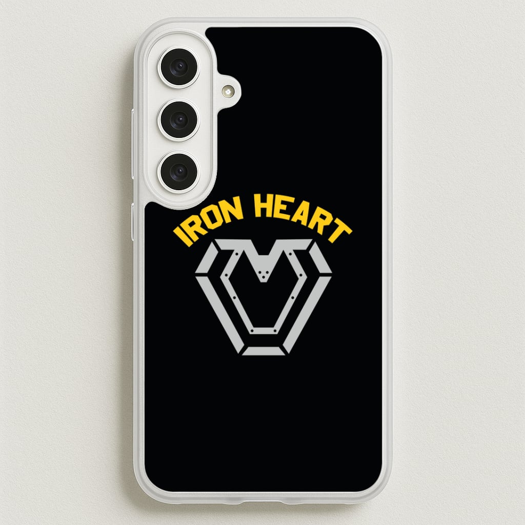 Metal Hero Heart Phone Case for Galaxy S25FE