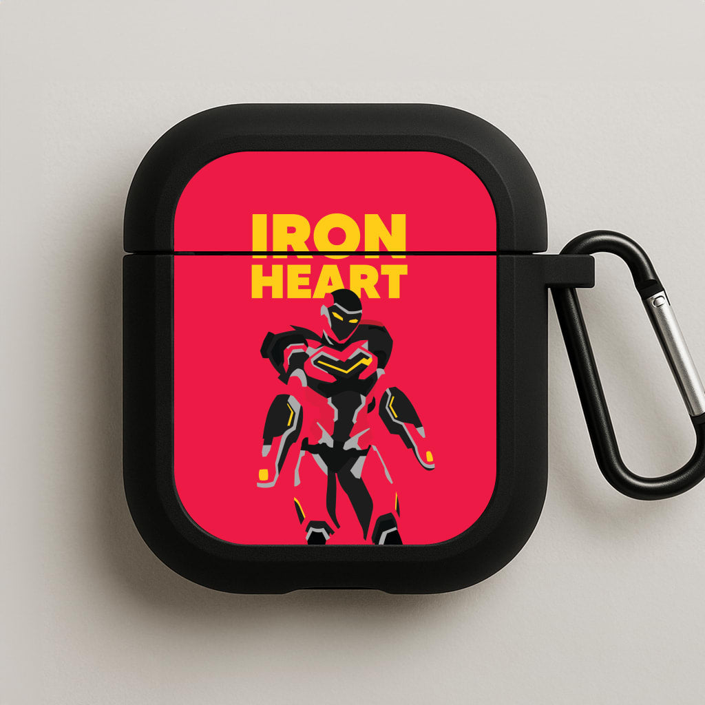 Metal Heart Hero Standing AirPods Case
