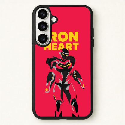 Metal Heart Hero Standing Phone Case for Galaxy S26 Plus