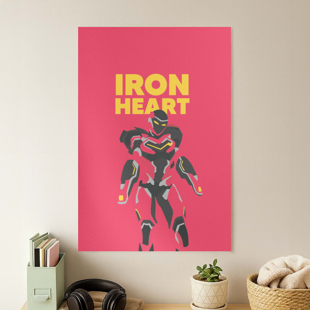 Metal Heart Hero Standing Poster
