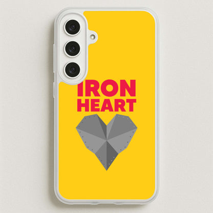 Metal Heart Phone Case for Galaxy S25FE