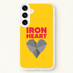 Metal Heart Phone Case for Galaxy S26 Plus