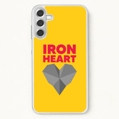 Metal Heart Phone Case for Galaxy A37