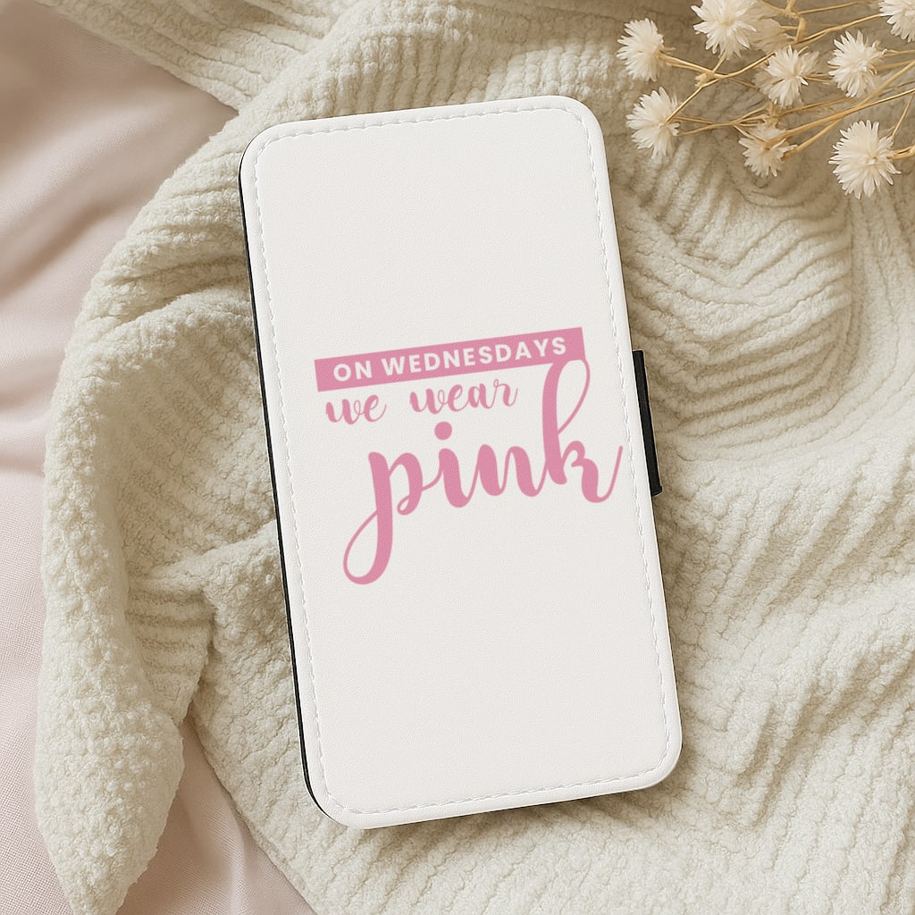 On Wednesdays We Wear Pink - White Mean Girls Wallet Phone Case