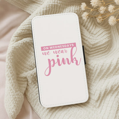On Wednesdays We Wear Pink - White Mean Girls Wallet Phone Case