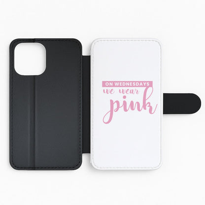 On Wednesdays We Wear Pink - White Mean Girls Flip Phone Case