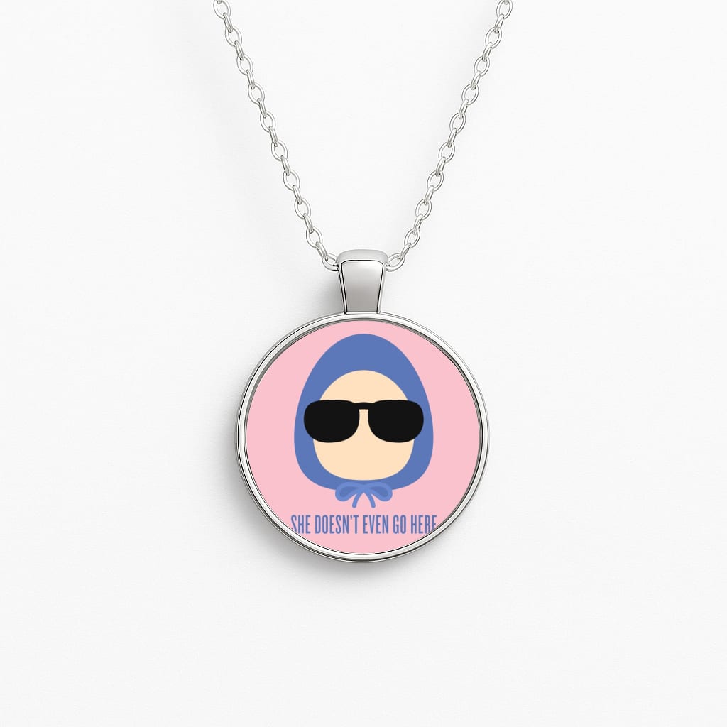 She Doesn't Even Go Here Circle Necklace