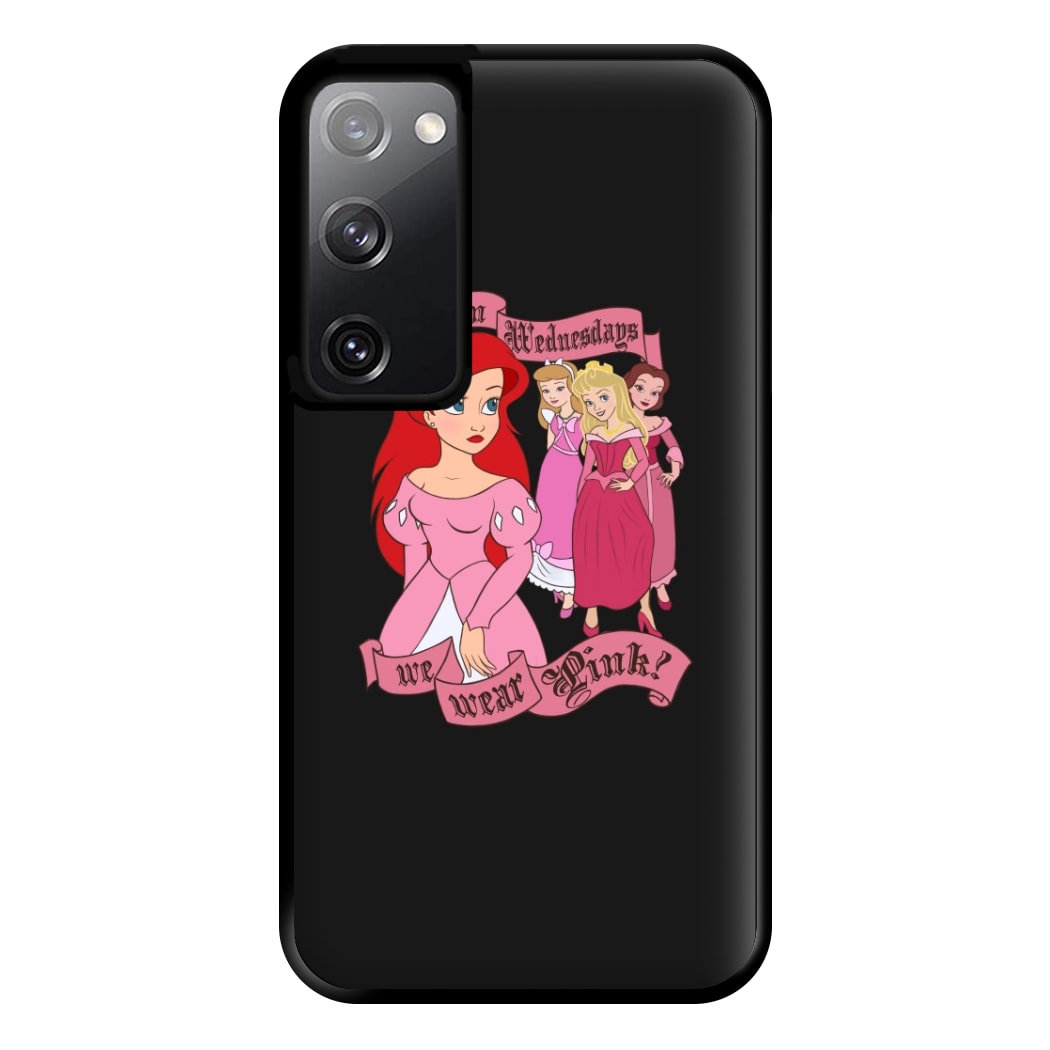 On Wednesdays We Wear Pink - Princesses Phone Case for Galaxy S20