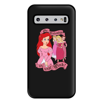 On Wednesdays We Wear Pink - Princesses Phone Case for Galaxy S10 Plus