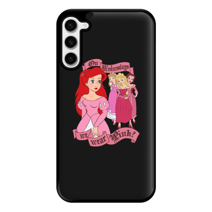 On Wednesdays We Wear Pink - Princesses Phone Case for Galaxy S23 Plus