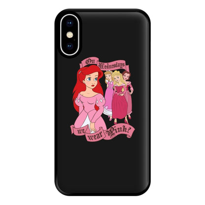 On Wednesdays We Wear Pink - Princesses Phone Case for iPhone XS Max