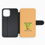 This Is Fine - Memes Flip / Wallet Phone Case 2