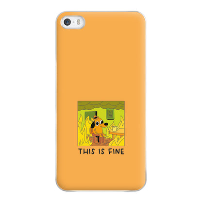 This Is Fine - Memes Phone Case for iPhone 5 / 5s / SE 2016