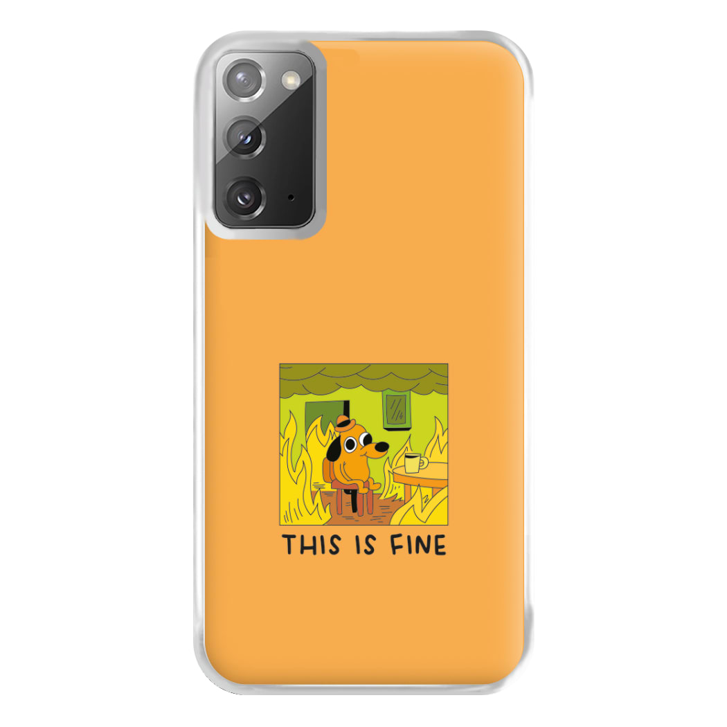 This Is Fine - Memes Phone Case for Galaxy Note 20 Ultra