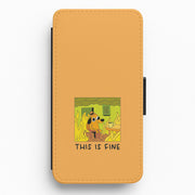 This Is Fine - Memes Flip / Wallet Phone Case 1