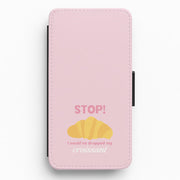 I Could've Dropped My Croissant - Memes Flip / Wallet Phone Case 1