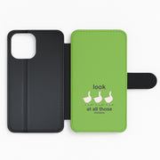Look At All Those Chickens - Memes Flip / Wallet Phone Case 2