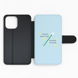 I Have The Power Of God And Anime On My Side - Memes Flip Phone Case