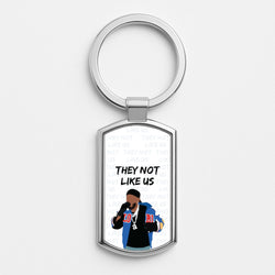 They Not Like Us Silver Keyring