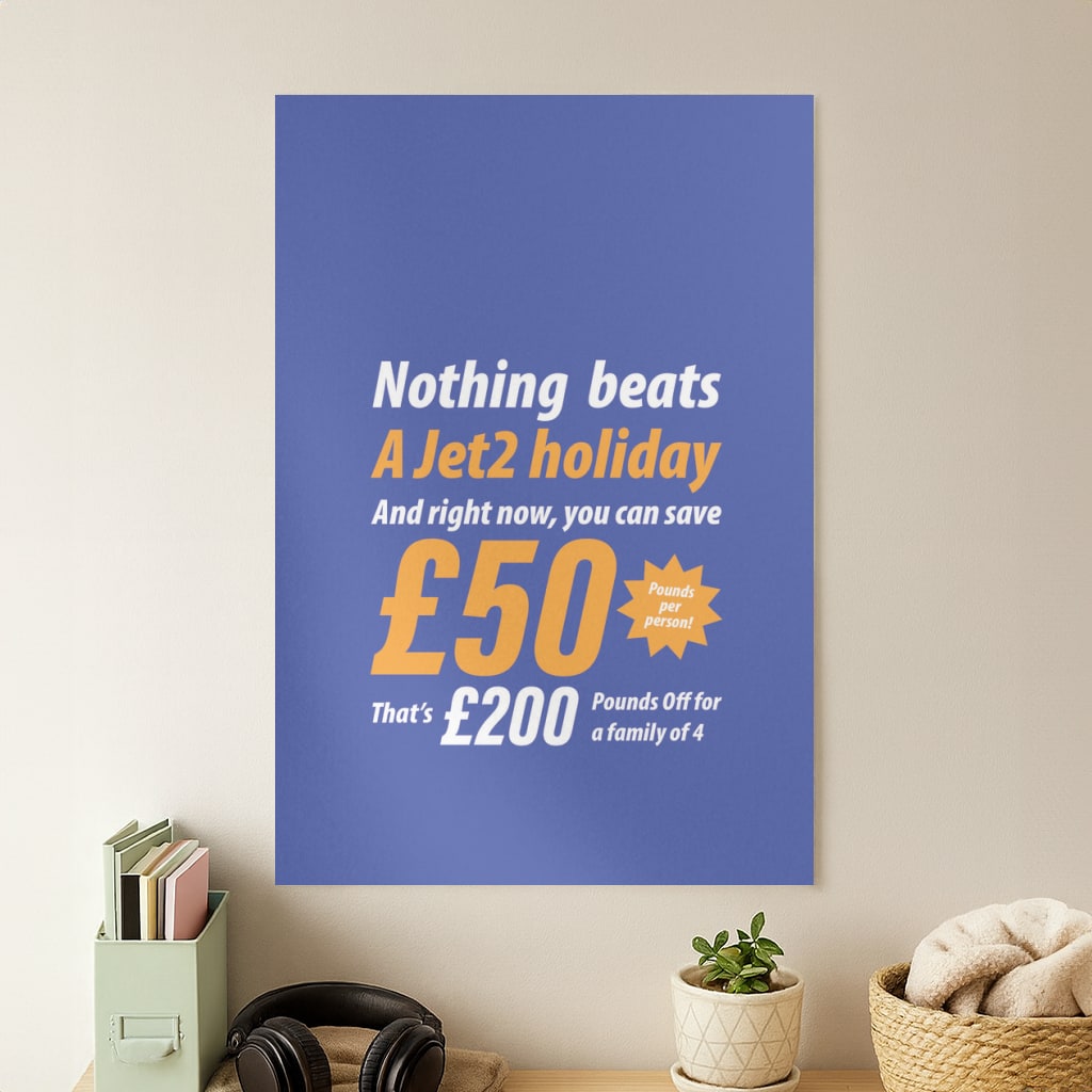 Nothing Beats A Jet Holiday Poster