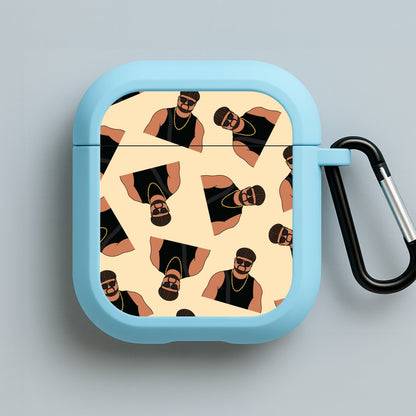 Ibiza Final Boss Pattern Blue AirPods Case