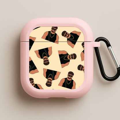 Ibiza Final Boss Pattern Pink AirPods Case