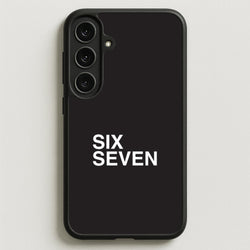 6 7 Black Phone Case for Galaxy S25FE