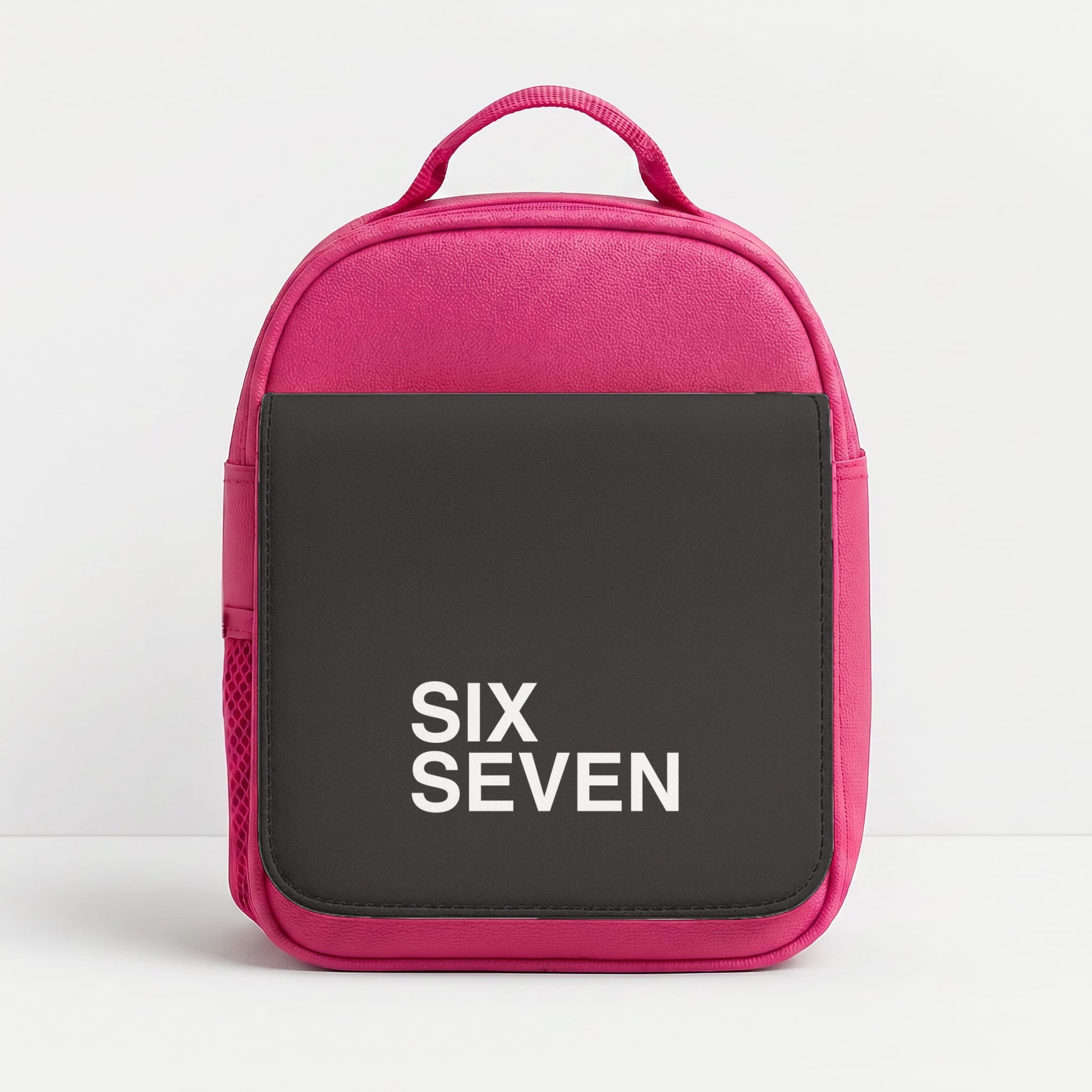 6 7 Black Lunchbox - Pink