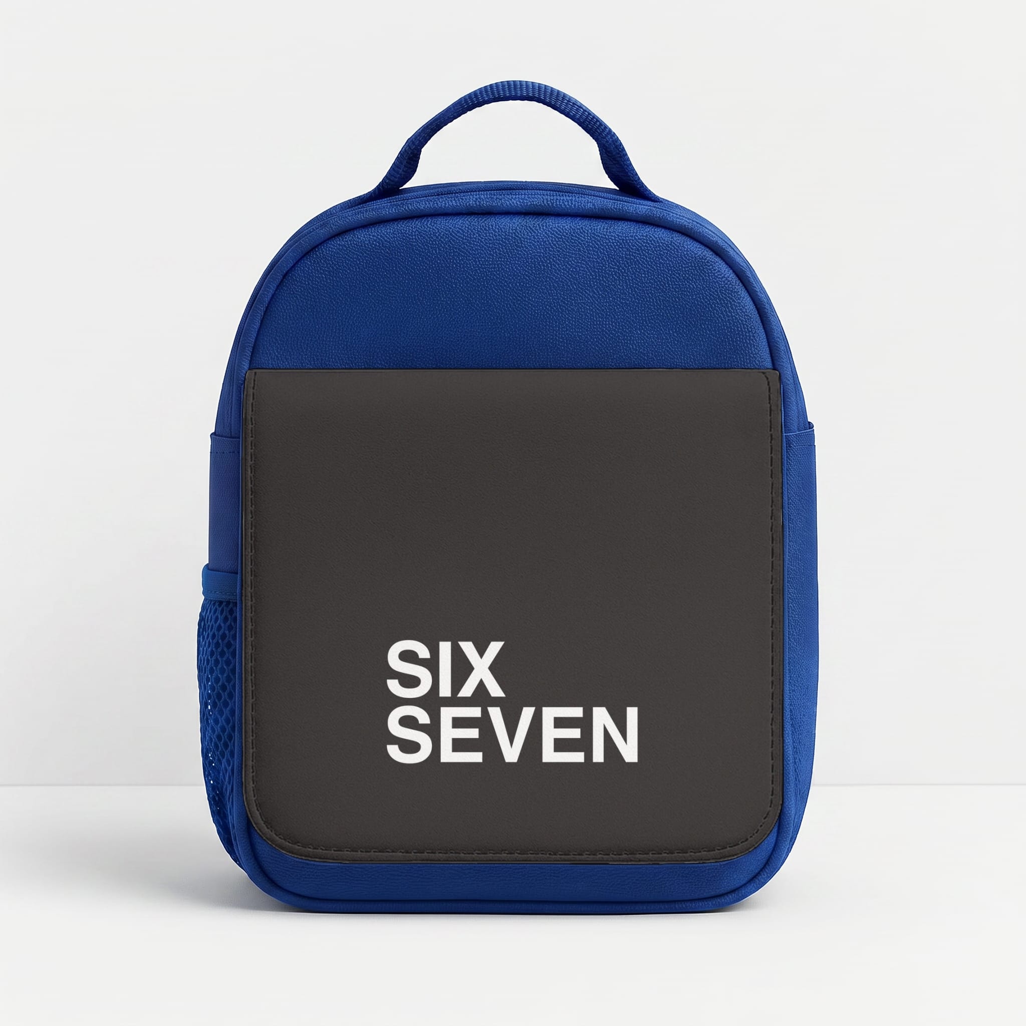 6 7 Black Lunchbox - Blue