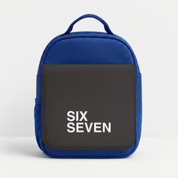 6 7 Black Lunchbox - Blue