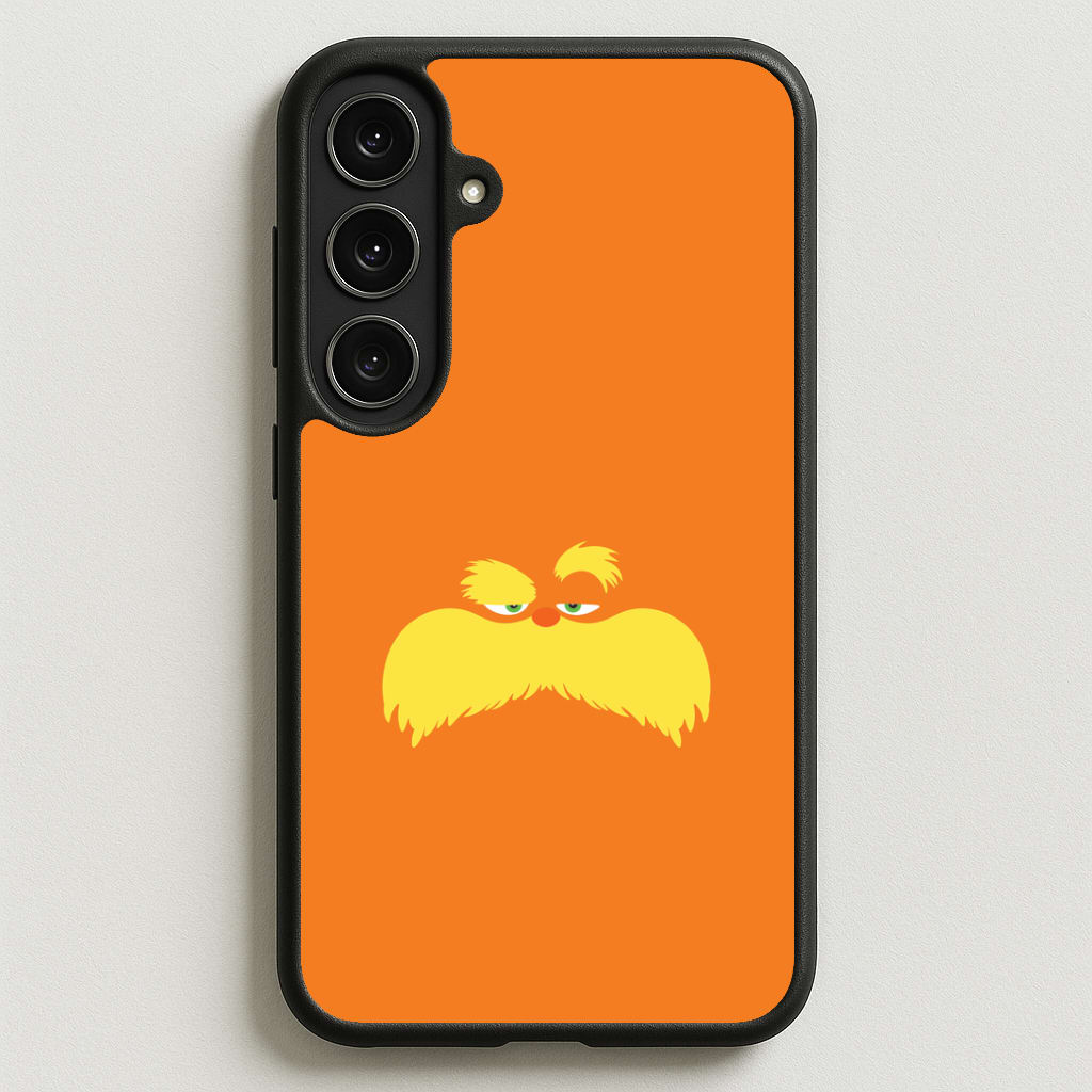 Orange Tree Creature Face Phone Case for Galaxy S25FE