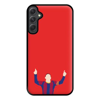 Messi Celebrating - Messi Phone Case for Galaxy A54