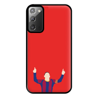 Messi Celebrating - Messi Phone Case for Galaxy Note 20 Ultra