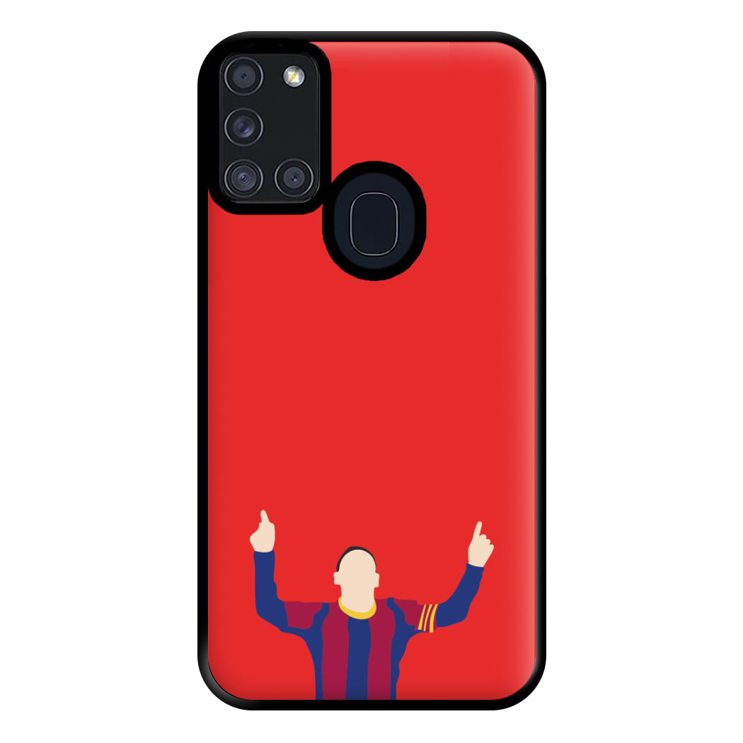 Messi Celebrating - Messi Phone Case for Galaxy A21s