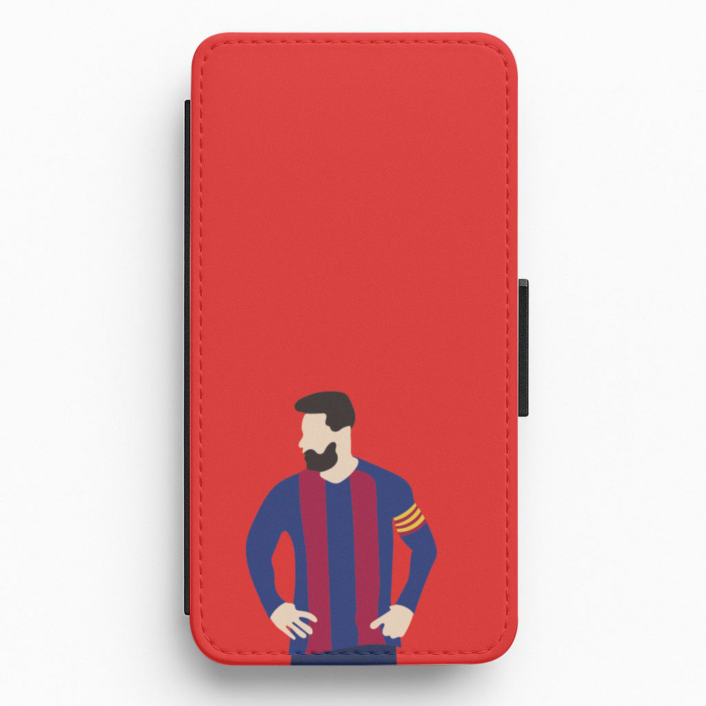 Messi Barca Flip / Wallet Phone Case