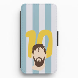 Number 10 - Messi Flip / Wallet Phone Case