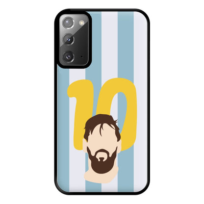 Number 10 - Messi Phone Case for Galaxy Note 20 Ultra