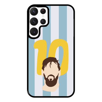 Number 10 - Messi Phone Case for Galaxy S22 Ultra